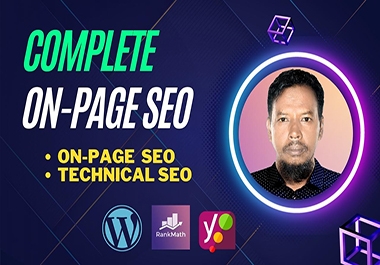 I will complete on page seo and technical seo for wordpress website