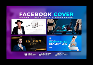 I will do Facebook cover,  YouTube banner,  twitter,  or Instagram draft