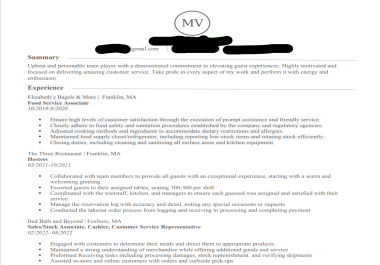 Unique Resume writing and Editing and Formatting available at best price