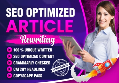 I will do SEO content writing and article 1500 words