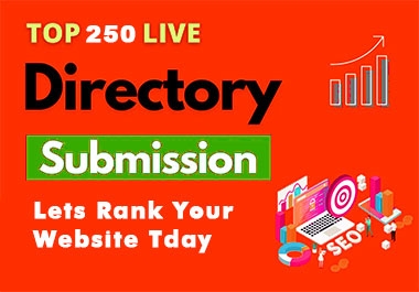 High authority 250 Directory Submission SEO Backlinks
