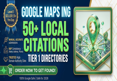 50 USA/UK/Any Country Local Business Citations High Authority NAP Optimization