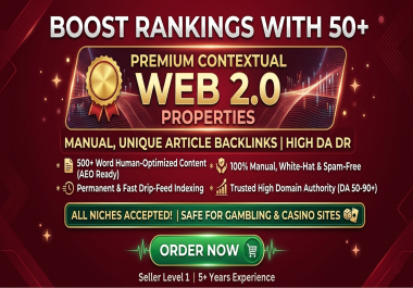 Boost Domain DR with 50 Manual Web 2.0 Properties Tiered Link Building 2026