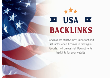 High Authority 50 USA Backlinks For Google Top Ranking