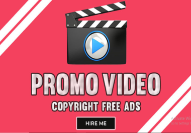 I will create promotional video ads within 24 hours