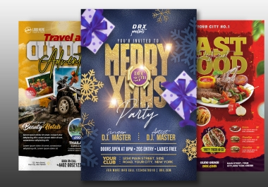 I will do amazing and professional flyers and posters.