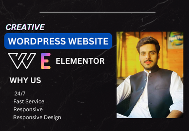 I will build Professional wordpress website Development as a full stack developer and frontend