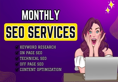 Complete monthly website SEO with top google ranking