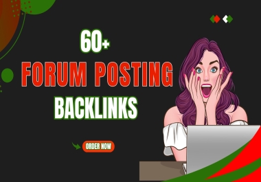 Forum Posting 60 Manual Backlinks to Best Forum Website