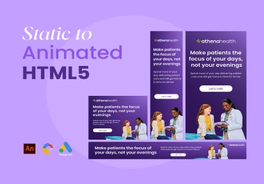 I will do amazing animated HTML5 banner ads for google adwords