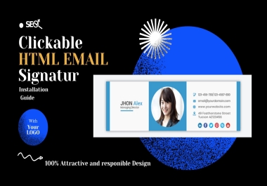 Create a Professional email Clickable HTML Signatures