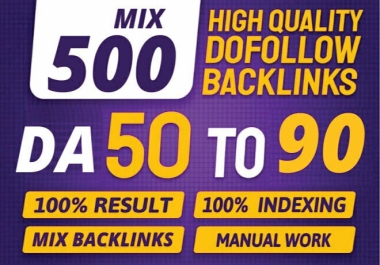 Medium seo 550 high quality backlinks package booster to rank manually