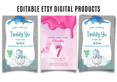 I will design and upload 10 digital products on your Etsy store with ON PAGE SEO.