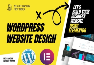 i will Design a Dynamic WordPress Website using Elementor Pro