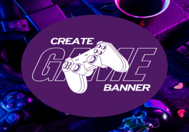 I will design stunning YouTube gaming banner twitch banner or ads