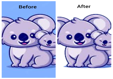 I will professionally remove background of Images