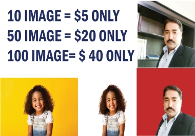 I will do background removal from images very fast