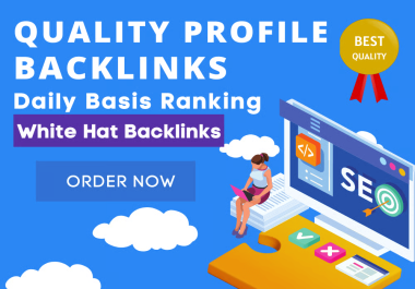You will get 100 Profile Backlinks Authority Link Building High Traffic Backlinks