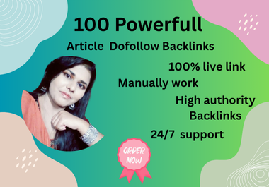 I will Do 100 Article Submission backlinks
