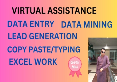 I will do Accurate Data Entry and Lead Generation