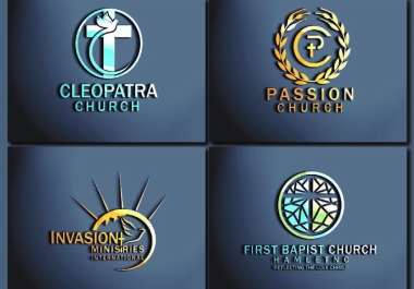 I will do professional modern church or ministry logo for you