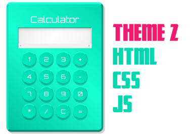 Working HTML Calculator in 2 Color Schemes
