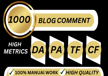 I will provide high-quality 1000 blog comments backlink for your website