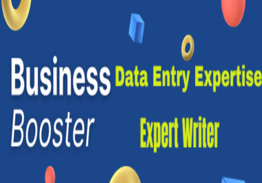 Data Entry Expertise and Expert in All Writing Fields