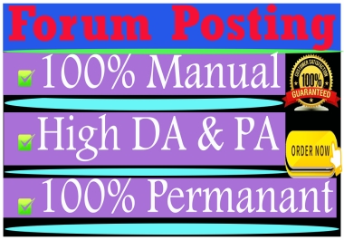 I will provide 50 forum posting from high traffic website