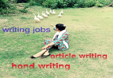 I would write your given articles whether hand written form or soft form