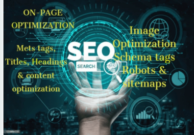 I will do ON-PAGE OPTIMIZATION