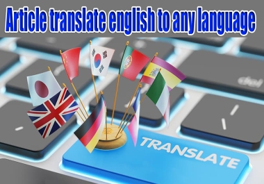 I write articles and i also translate them