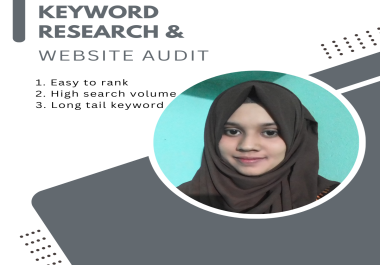 I will conduct a website SEO audit and keyword research
