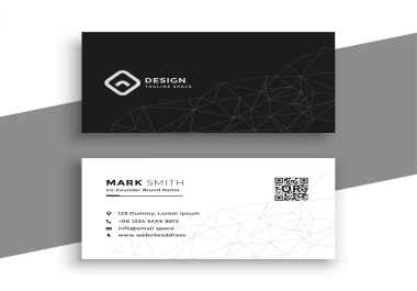 Create unique and modern business card design.