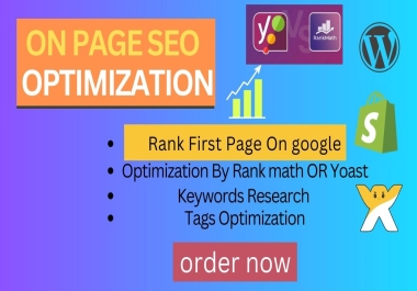 I Will do complete on page SEO optimizition for your Wordpress website