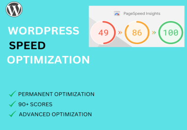 I will increase WordPress speed optimization for gtmetrix,  google page speed insights