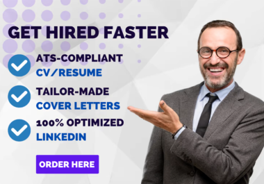 I will write and upgrade your resume,  cv