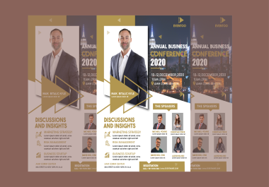 I will do modern,  event poster or flyer design for your business