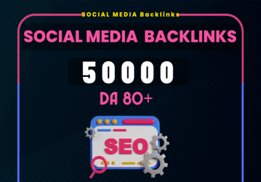Social Media Profile Backlinks with High DA 80+,  SEO Backlinks