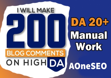 Get 200 Dofollow Blogcomments Backlinks