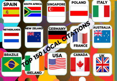 I will top create Top 150 local citation for SEO
