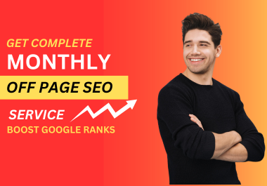 Monthly off page SEO service with white hat link building