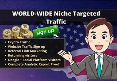 You will get Unlimited targeted web traffic to boost your site