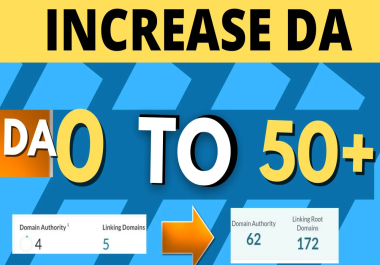 Boost Your Website Domain Authority DA 50 Plus 10 to 20 days