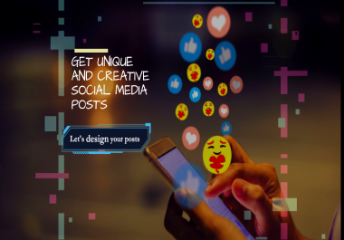I can design social media posts