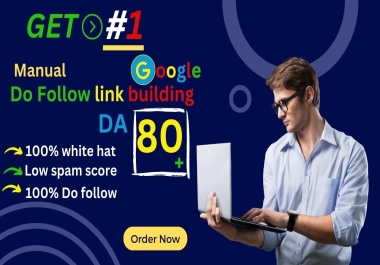 I will create manually white hat SEO backlinks