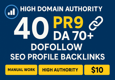 200+ Manually Create High DA/PA Profile Backlinks Services