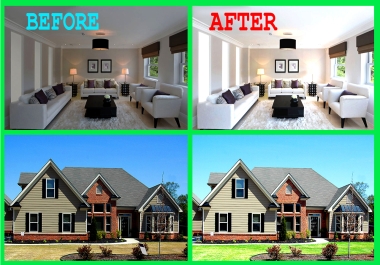 I will do hdr,  flambient,  real estate photo editing urgently