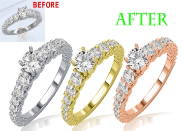 i will do high end jewelry image retouching and product image editing