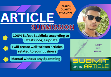 60 High Quality Article Submission Backlink for off page SEO articles backlinks